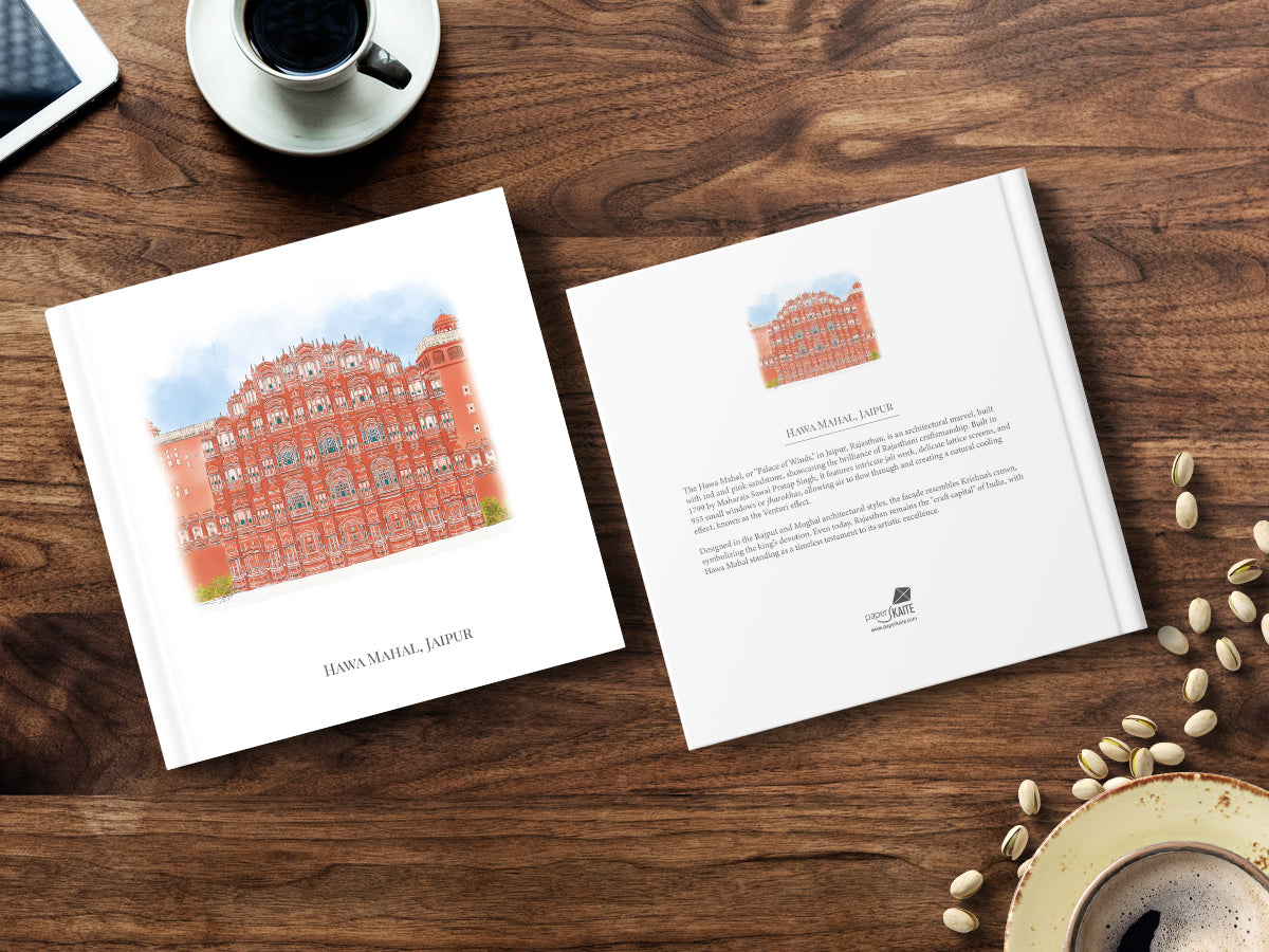 Hawa Mahal, Rajasthan - Square Hard Case Journal