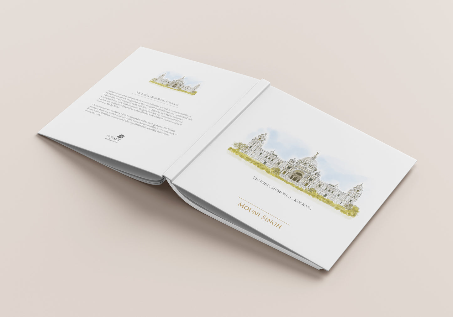 Victoria Memorial, Kolkata - Customised Square Hard Case Journal