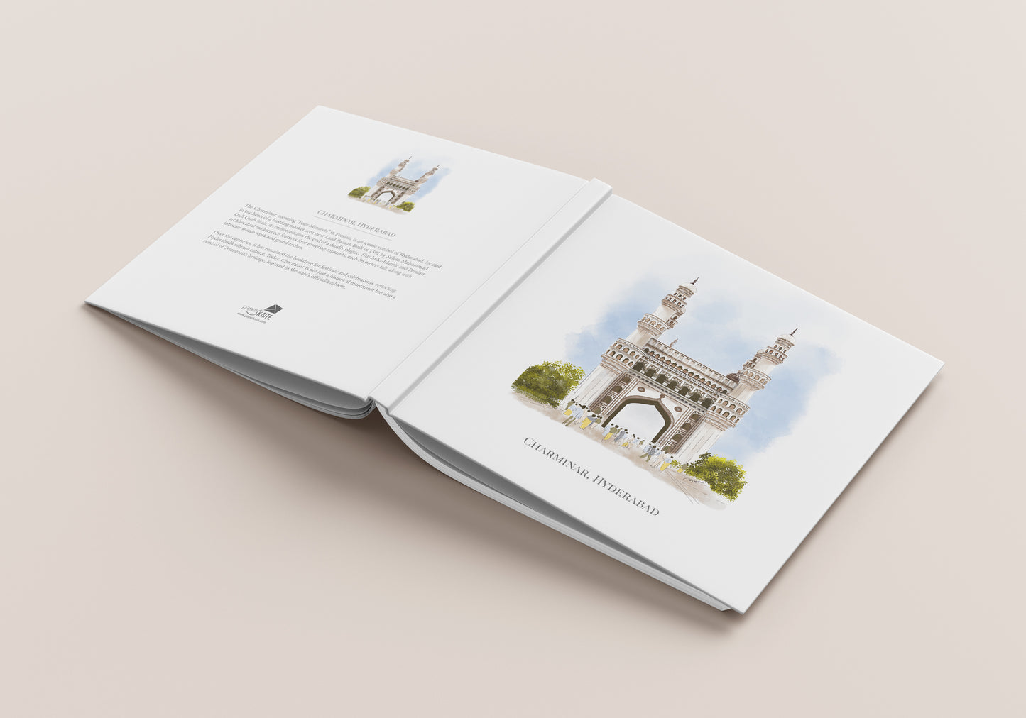 Charminar, Hyderabad - Square Hard Case Journal