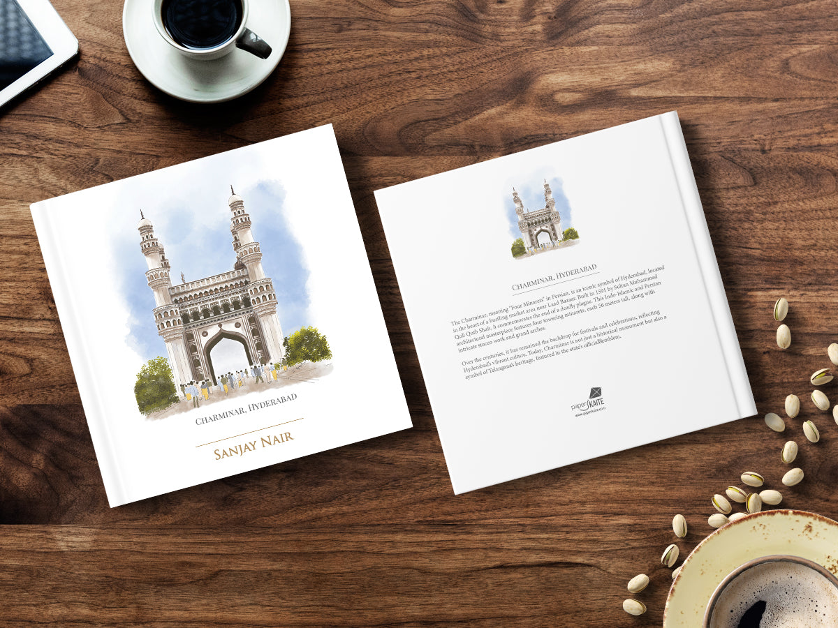 Charminar, Hyderabad - Customised Square Hard Case Journal