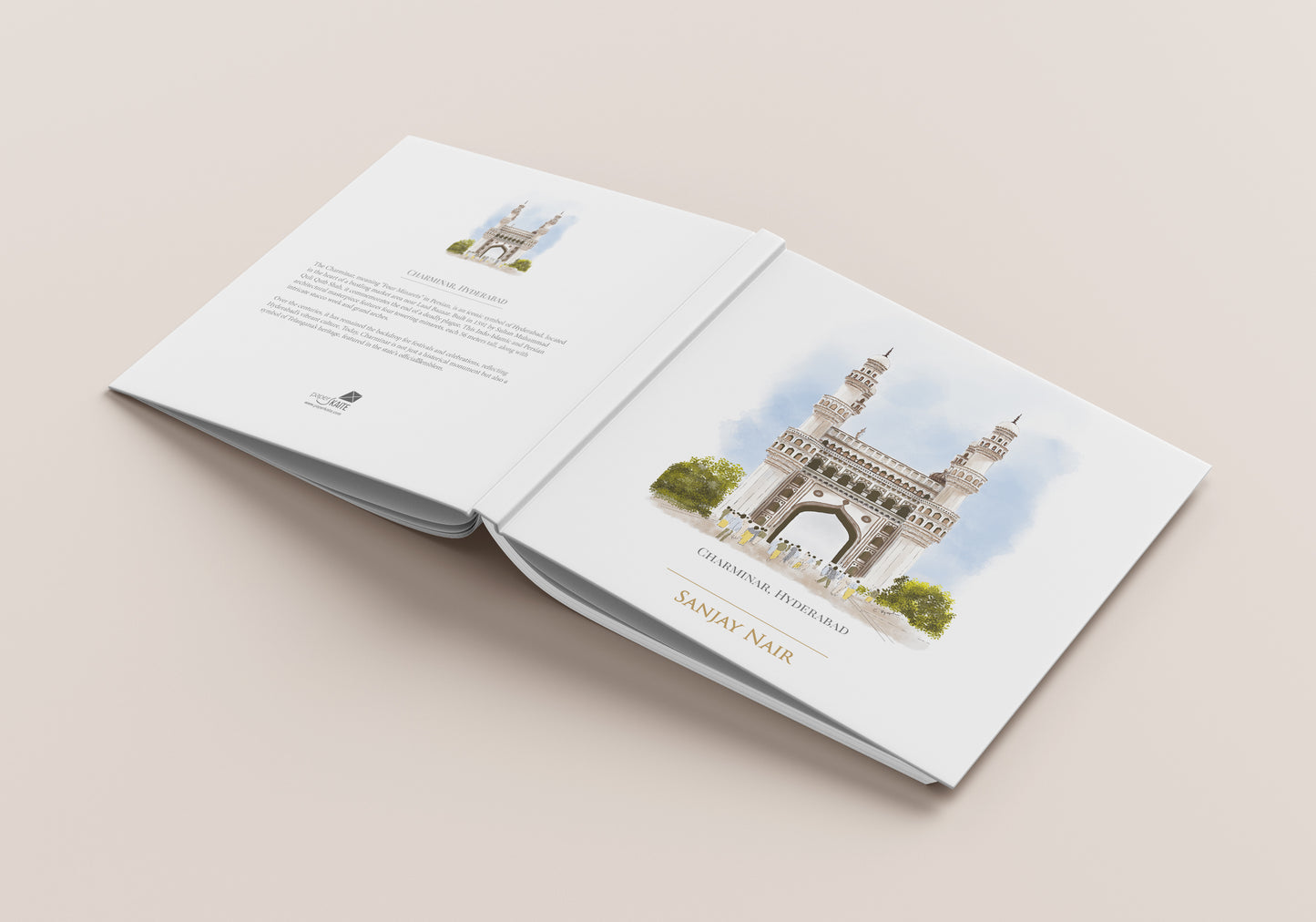 Charminar, Hyderabad - Customised Square Hard Case Journal