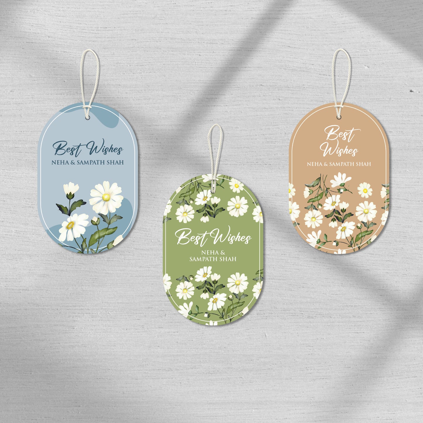 Delicate Daisy Customised Floral Gift Tags
