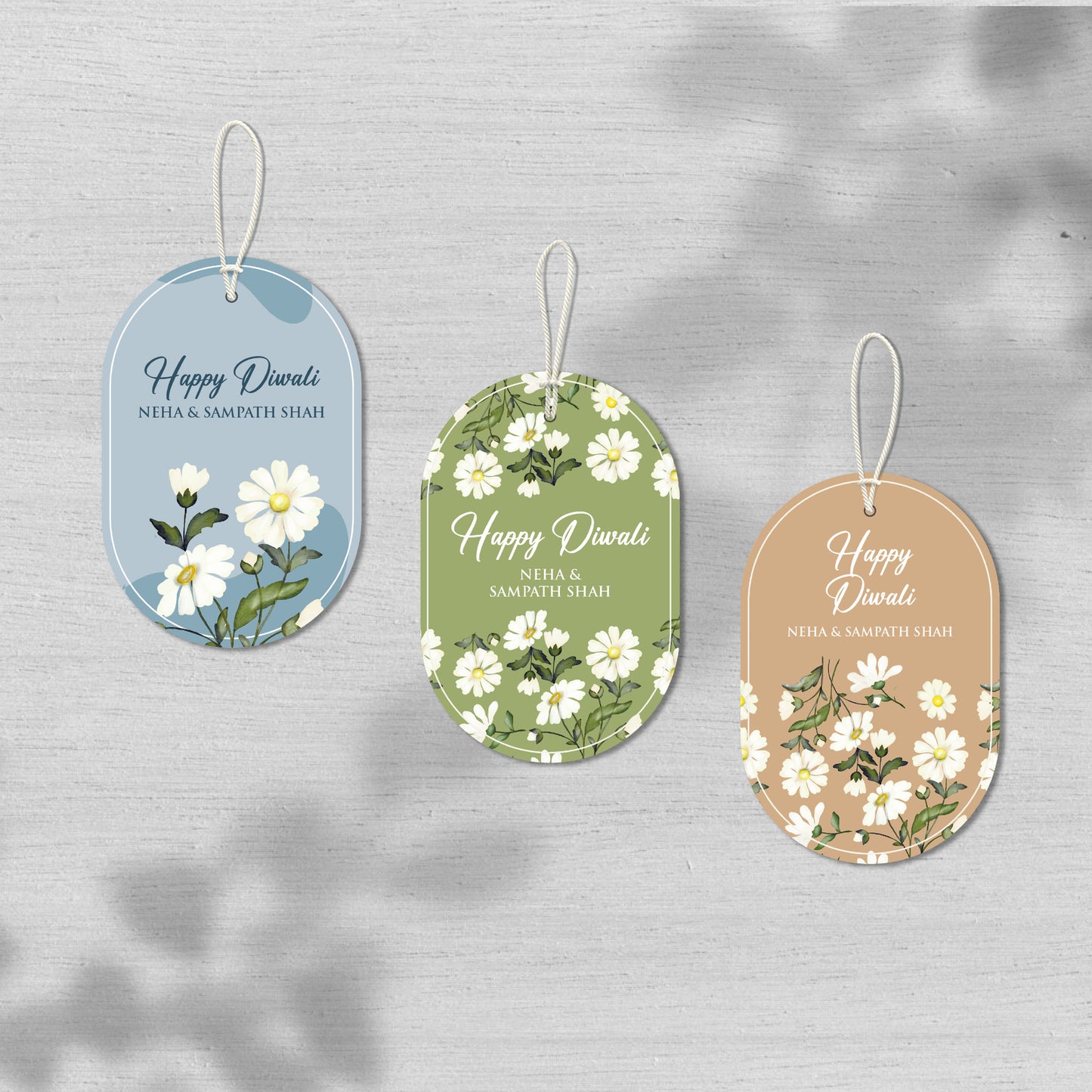 Delicate Daisy Customised Floral Gift Tags