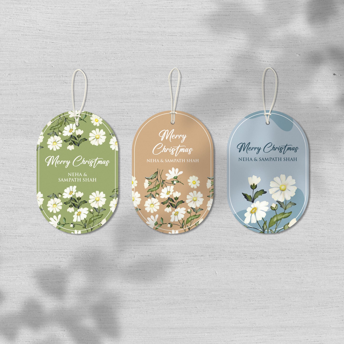 Delicate Daisy Customised Floral Gift Tags