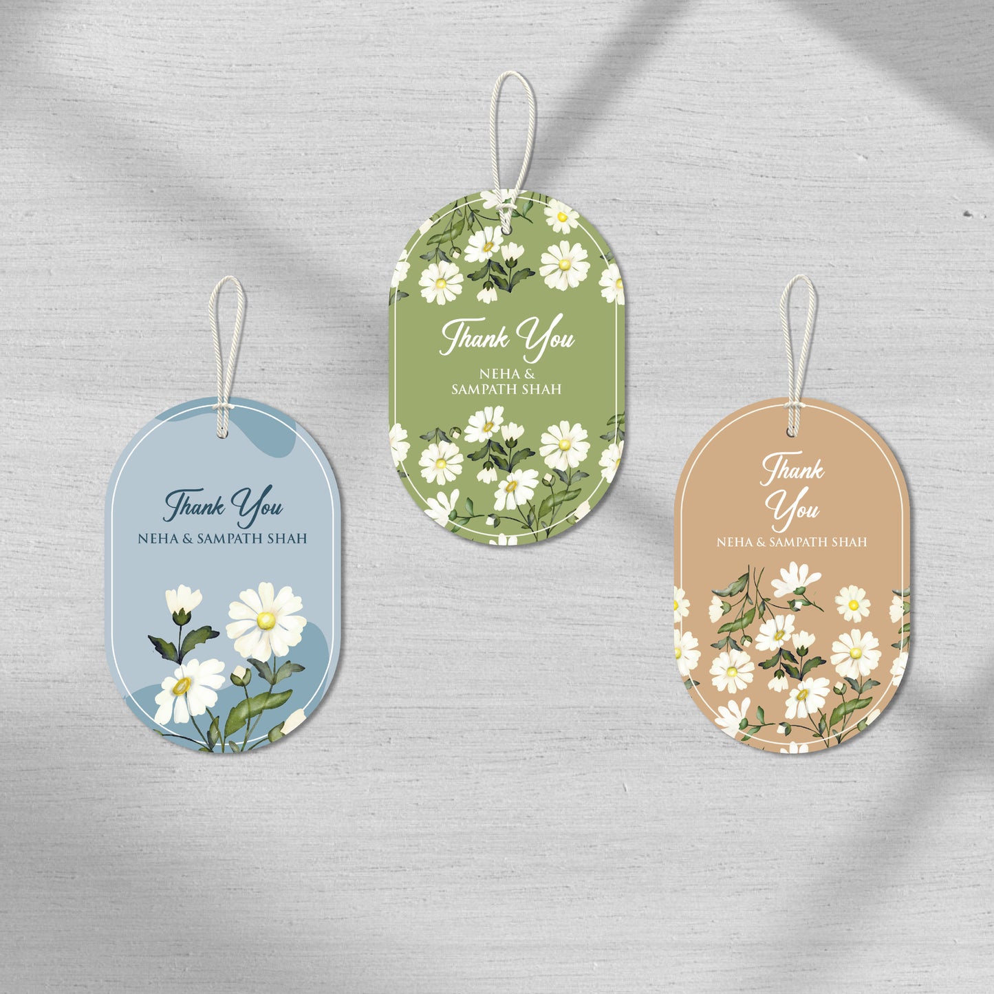 Delicate Daisy Customised Floral Gift Tags