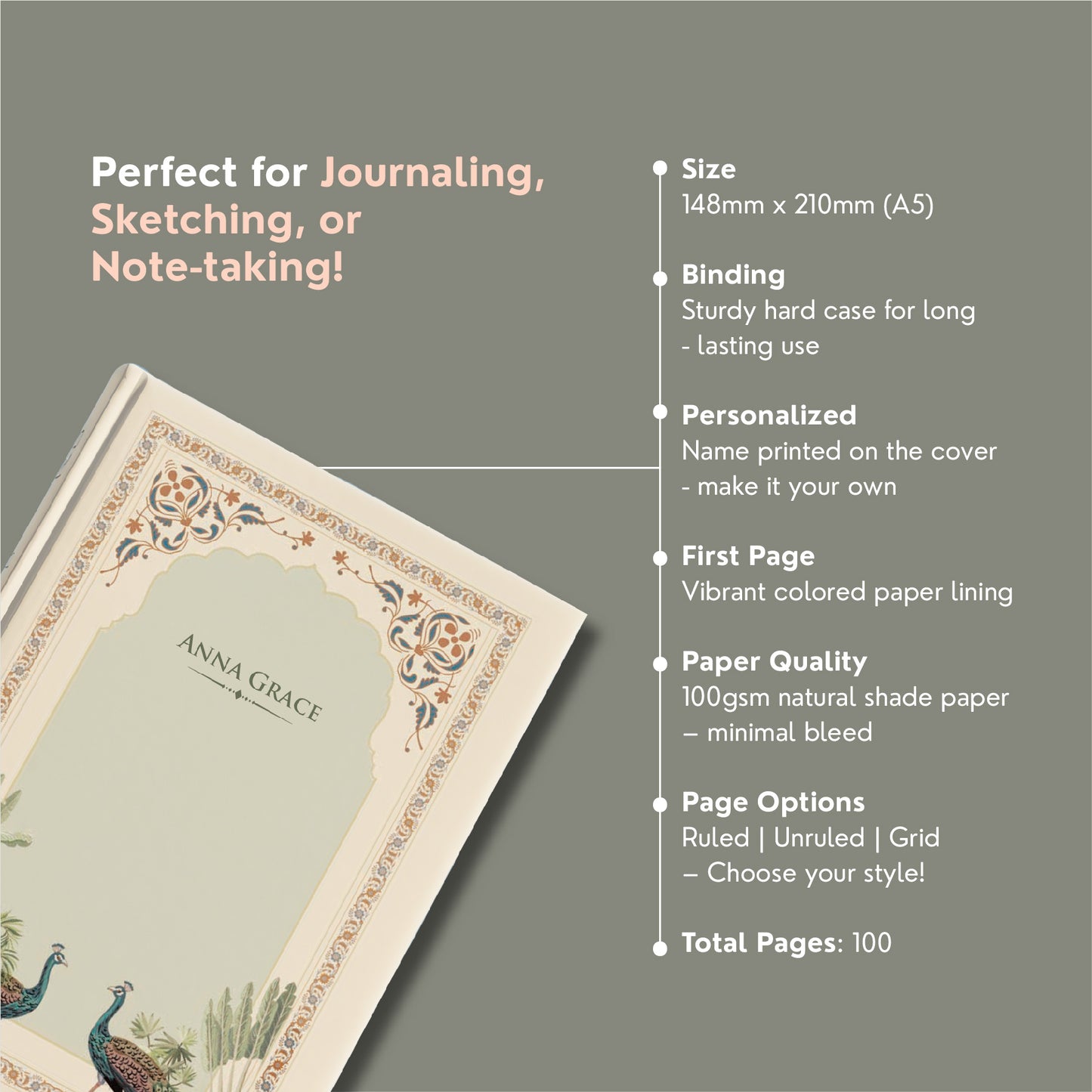 'Jarokha' Customised Diary -A Timeless Personalised Journal