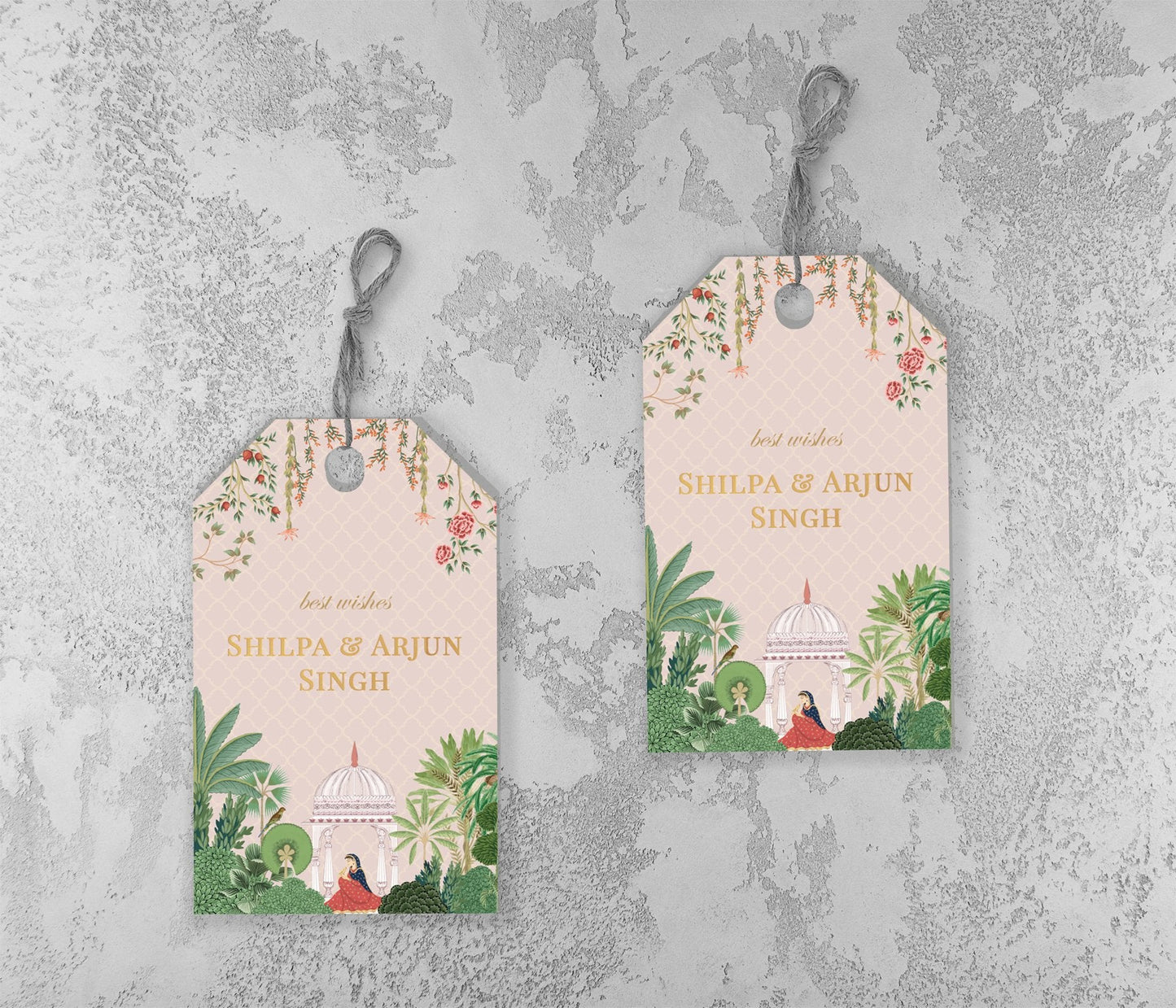 Gulabi Mehal Customised Gift Tags - PaperKaite