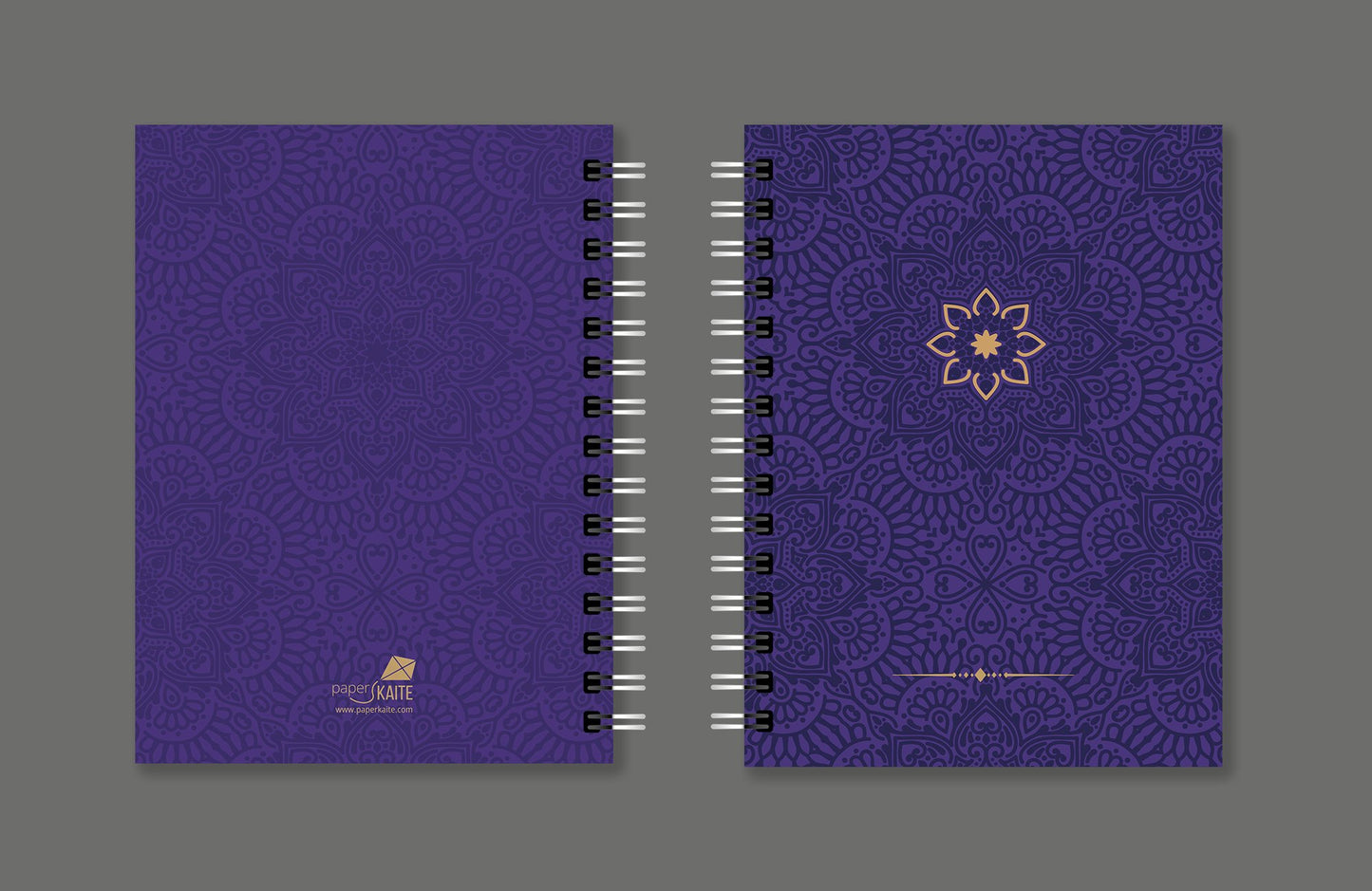 Royal Purple Hardbound Spiral Journal - PaperKaite