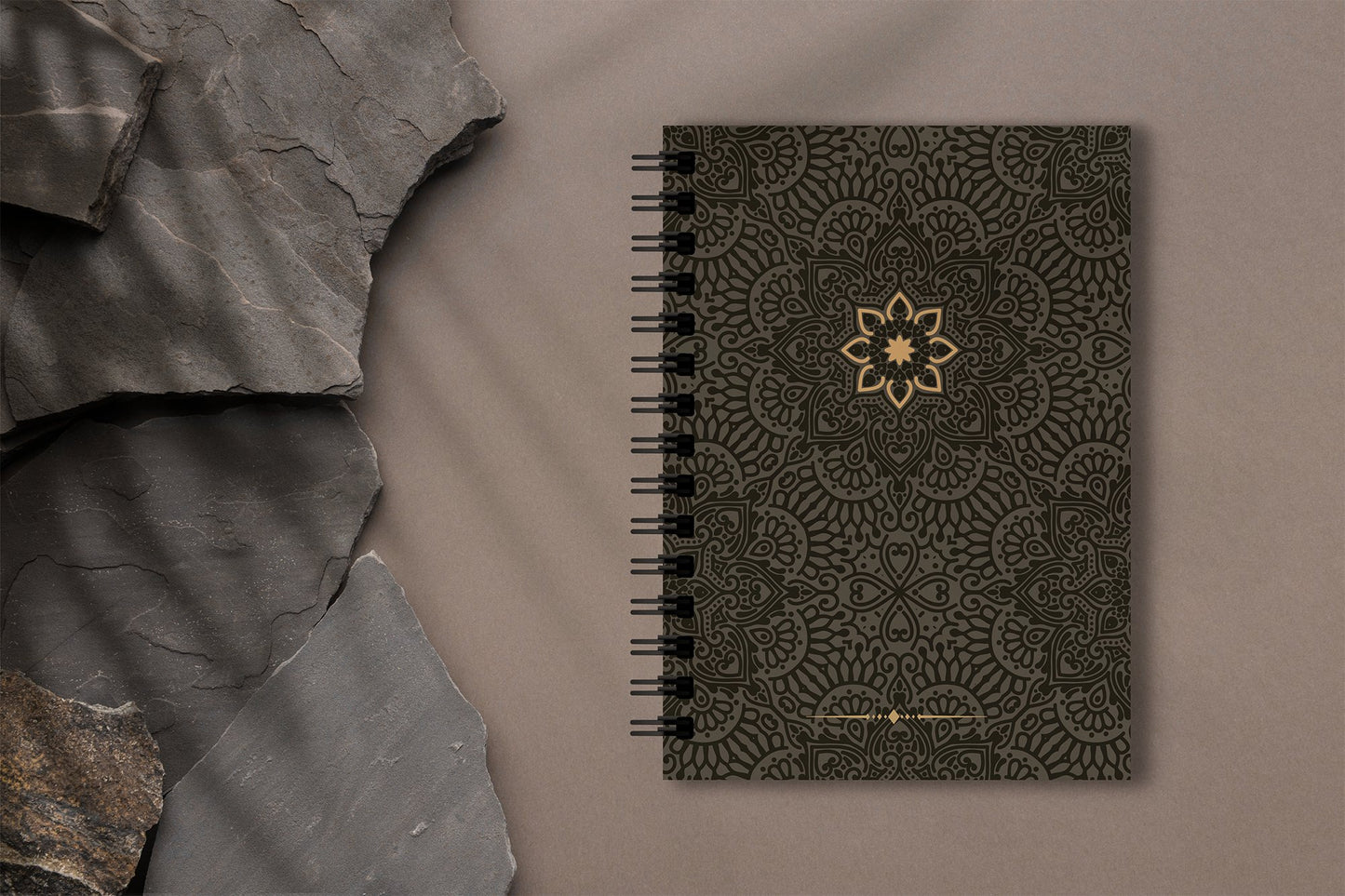 The Golden Monarch Hardbound Spiral Journal - PaperKaite