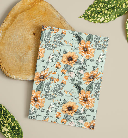 Green Blossom Notebook Set