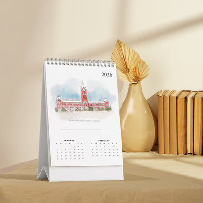 2026 Table Top Calendar - Madras Series