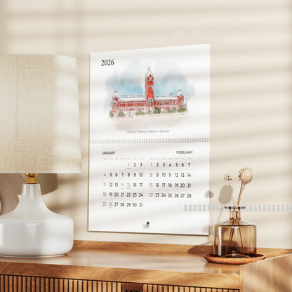 2026 Wall Calendar - Madras Series