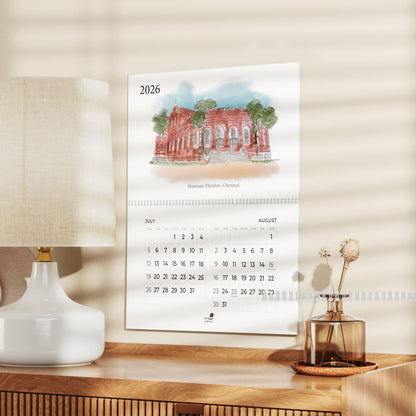 2026 Wall Calendar - Madras Series
