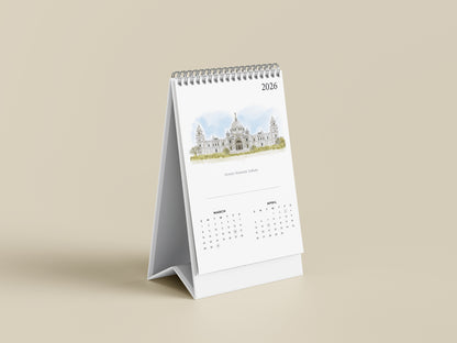 2026 Table Top Calendar - Monuments of India
