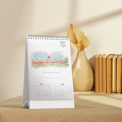 2027 Table Top Calendar - Madras Series
