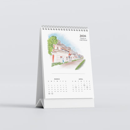 2026 Table Top Calendar - Glimpses of Chettinad