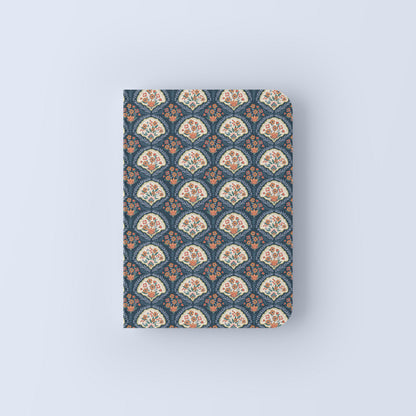 COLOURFUL INDIAN PATTERNS - Blank Notebooks | Pack of 4 | A5 Size | 100 GSM Natural Shade Paper | 60 Pages | Opens Flat Lay | Vibrant Designer Prints | Traditional patterns with mughal arches (Copy)
