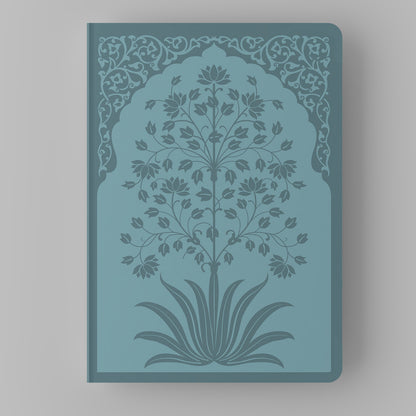ETHNIC INDIAN PRINTS - Blank Notebooks | Pack of 4 | A5 Size | 100 GSM Natural Shade Paper | 60 Pages | Opens Flat Lay | Vibrant Designer Prints | Traditional patterns with mughal arches