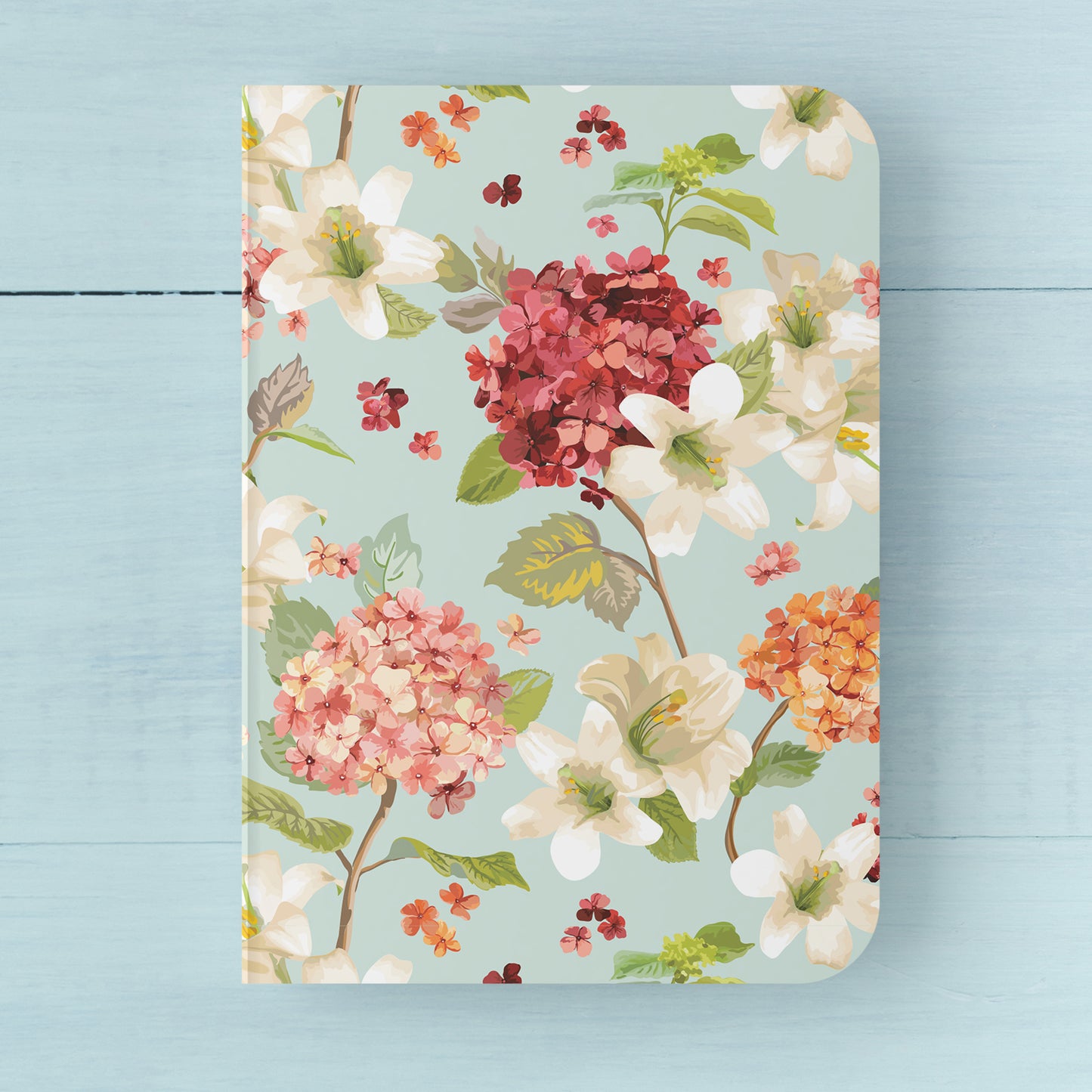VIBRANT FLORALS - Blank Notebooks | Pack of 4 | A5 Size | 100 GSM Natural Shade Paper | 60 Pages | Opens Flat Lay | Gifting for girls and women