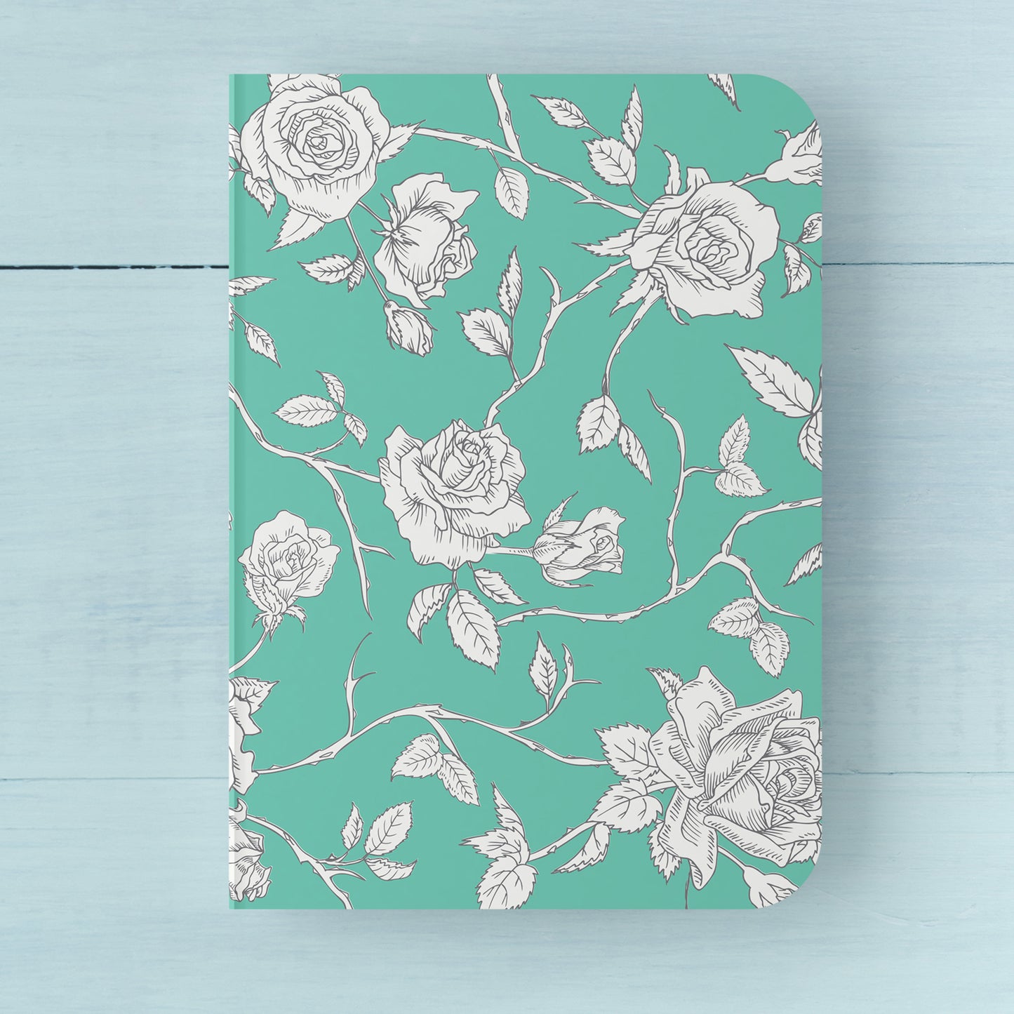 VIBRANT FLORALS - Blank Notebooks | Pack of 4 | A5 Size | 100 GSM Natural Shade Paper | 60 Pages | Opens Flat Lay | Gifting for girls and women