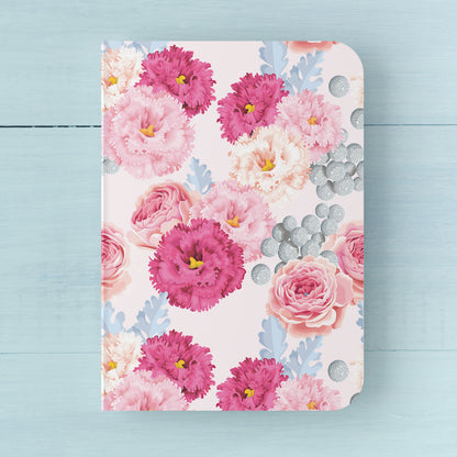 VIBRANT FLORALS - Blank Notebooks | Pack of 4 | A5 Size | 100 GSM Natural Shade Paper | 60 Pages | Opens Flat Lay | Gifting for girls and women