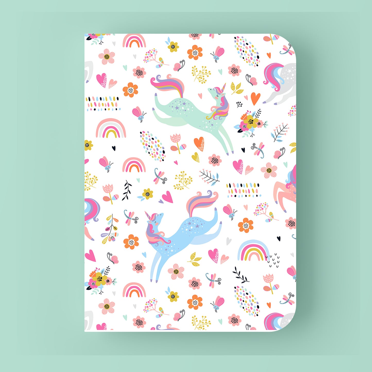 SUGAR AND EVERYTHING NICE- Blank  Notebooks | Pack of 4 | A5 Size | 100 GSM Natural Shade Paper | 60 Pages | Opens Flat Lay | Vibrant Designer Prints | Gifting for women and girls
