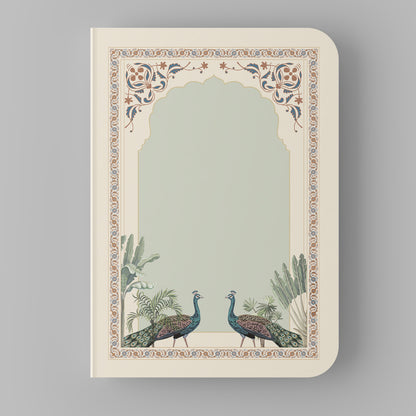 ETHNIC INDIAN PRINTS - Blank Notebooks | Pack of 4 | A5 Size | 100 GSM Natural Shade Paper | 60 Pages | Opens Flat Lay | Vibrant Designer Prints | Traditional patterns with mughal arches