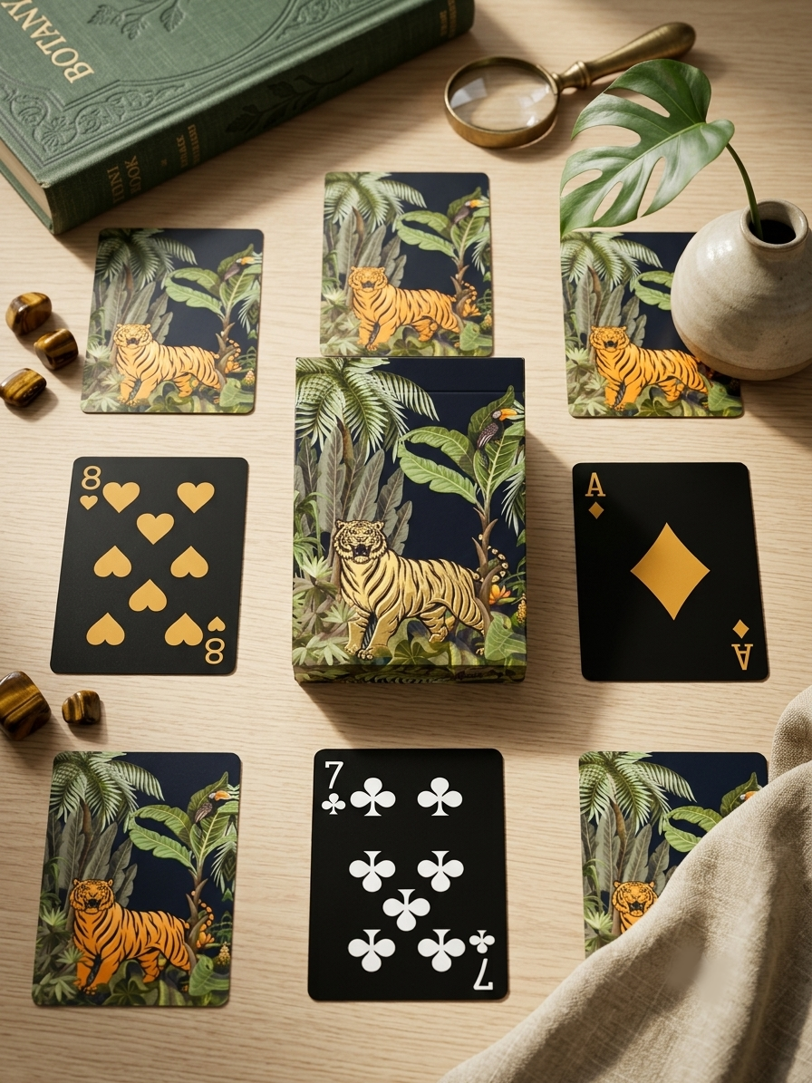 The Royal Bengal Tiger Playing Cards (Tamil) | PaperKaite