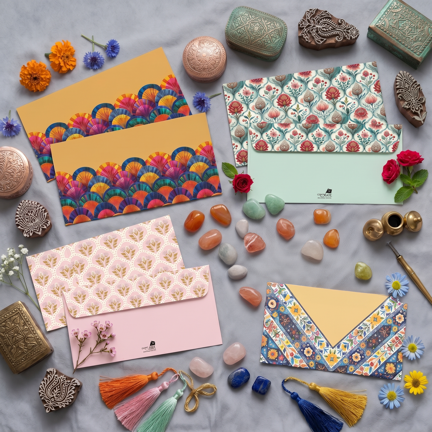 Ethnic Elegance - Premium Money Envelopes | Traditional Indian Motifs