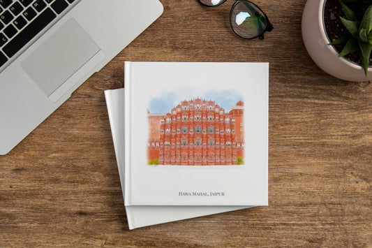Hawa Mahal, Rajasthan - Square Hard Case Journal