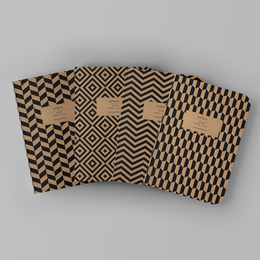 KRAFT PAPER BOOKS - Dot Grid |Structured Series