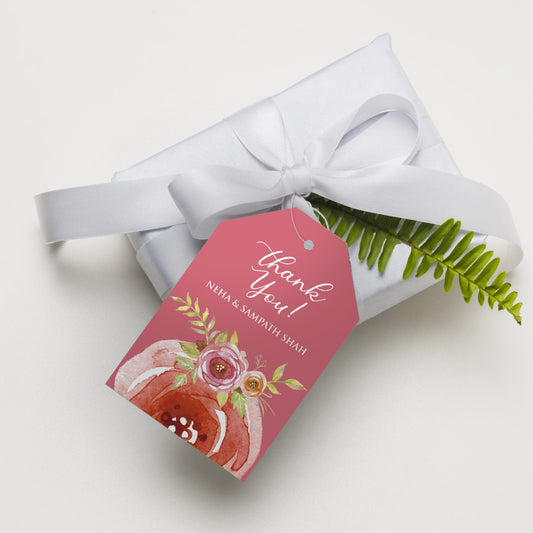 Floral Elegance Customised Gift Tags