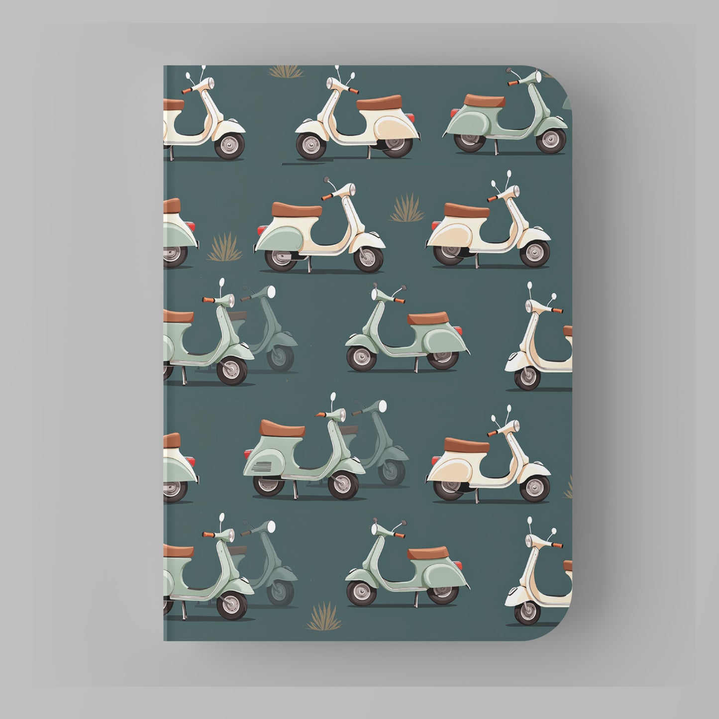 Paper Kaite Blank Notebooks | VINTAGE VEHICLES | Pack of 4 | A5 Size | 100 GSM Natural Shade Paper | 60 Pages | Opens Flat Lay | Vibrant Designer Prints | Gifts for men and boys
