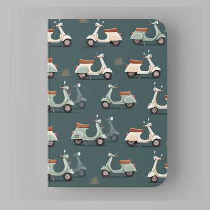 Paper Kaite Blank Notebooks | VINTAGE VEHICLES | Pack of 4 | A5 Size | 100 GSM Natural Shade Paper | 60 Pages | Opens Flat Lay | Vibrant Designer Prints | Gifts for men and boys