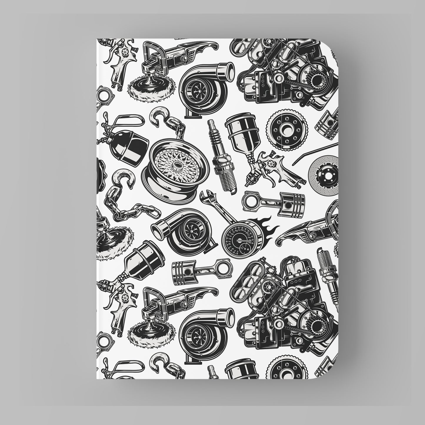 Paper Kaite Blank Notebooks | VINTAGE VEHICLES | Pack of 4 | A5 Size | 100 GSM Natural Shade Paper | 60 Pages | Opens Flat Lay | Vibrant Designer Prints | Gifts for men and boys