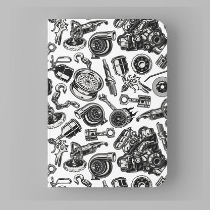 Paper Kaite Blank Notebooks | VINTAGE VEHICLES | Pack of 4 | A5 Size | 100 GSM Natural Shade Paper | 60 Pages | Opens Flat Lay | Vibrant Designer Prints | Gifts for men and boys