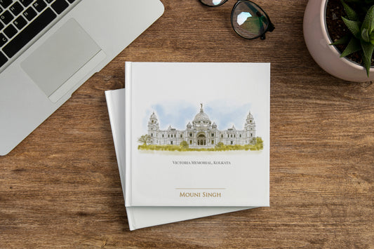 Victoria Memorial, Kolkata - Customised Square Hard Case Journal