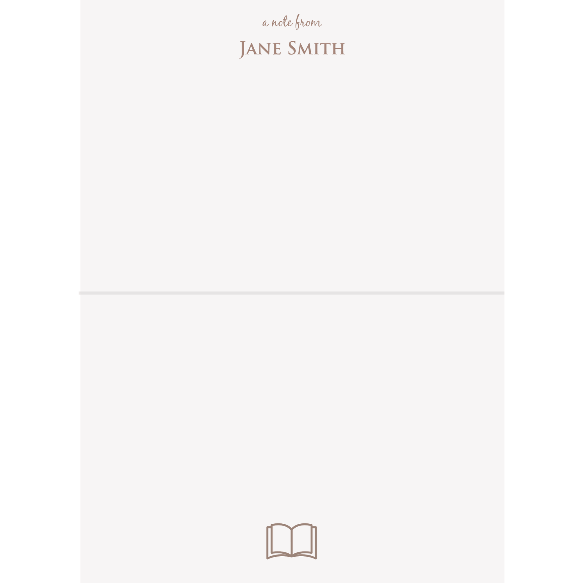 Bookaholic Customized Note Card Set - PaperKaite