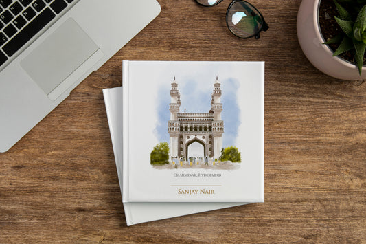 Charminar, Hyderabad - Customised Square Hard Case Journal