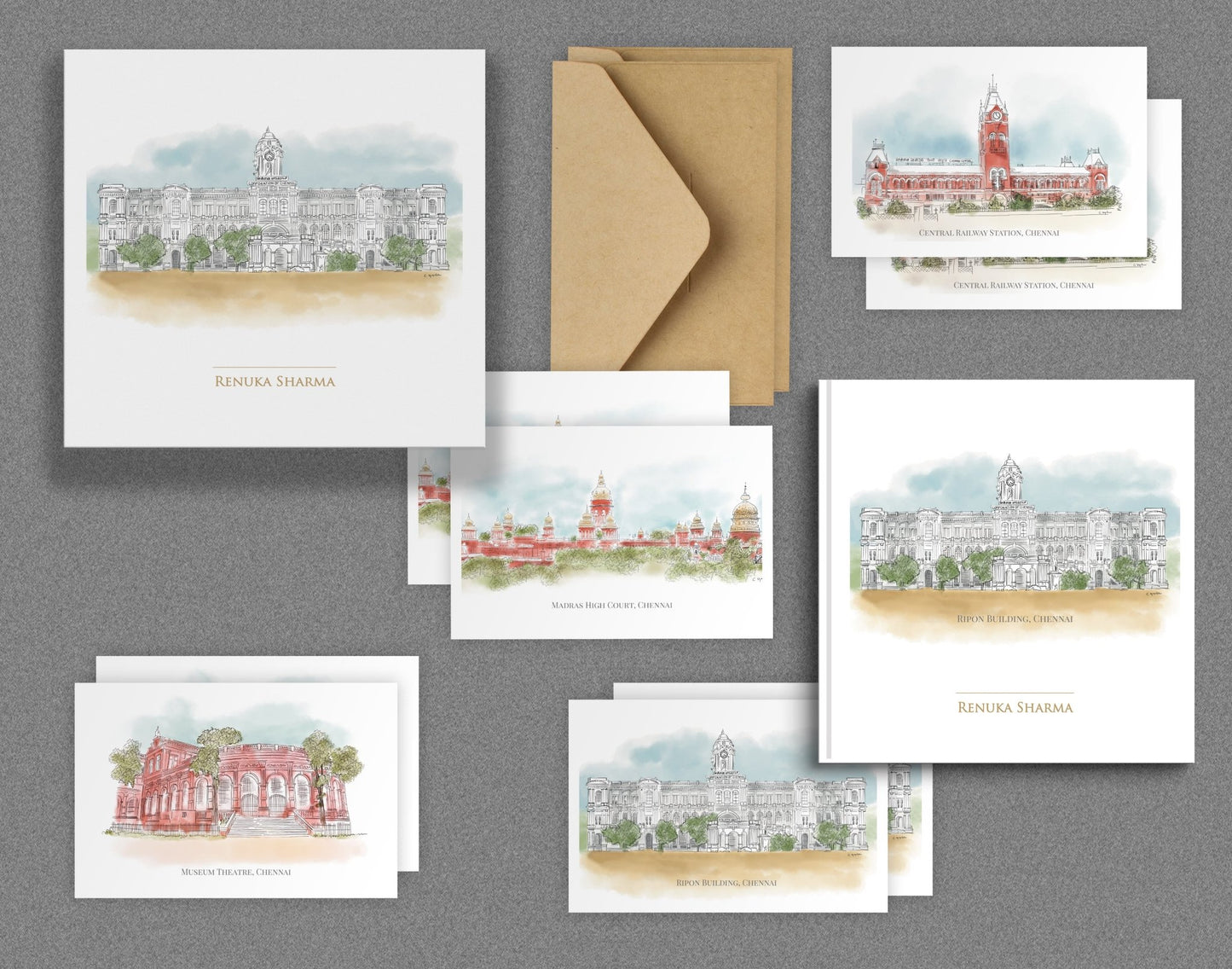 Chennai Series Customised Boxed Gift Set - PaperKaite