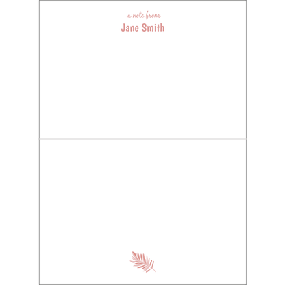 Flamingo Summer Customized Note Card Set - PaperKaite