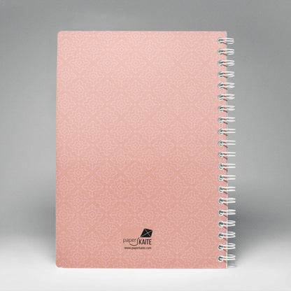 Gulabi Mehal 2025 Planner - A5 Size Case Weekly Planner with 100gsm paper - Ethnic Indian Design - PaperKaite