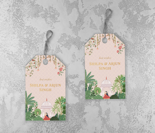 Gulabi Mehal Customised Gift Tags - PaperKaite