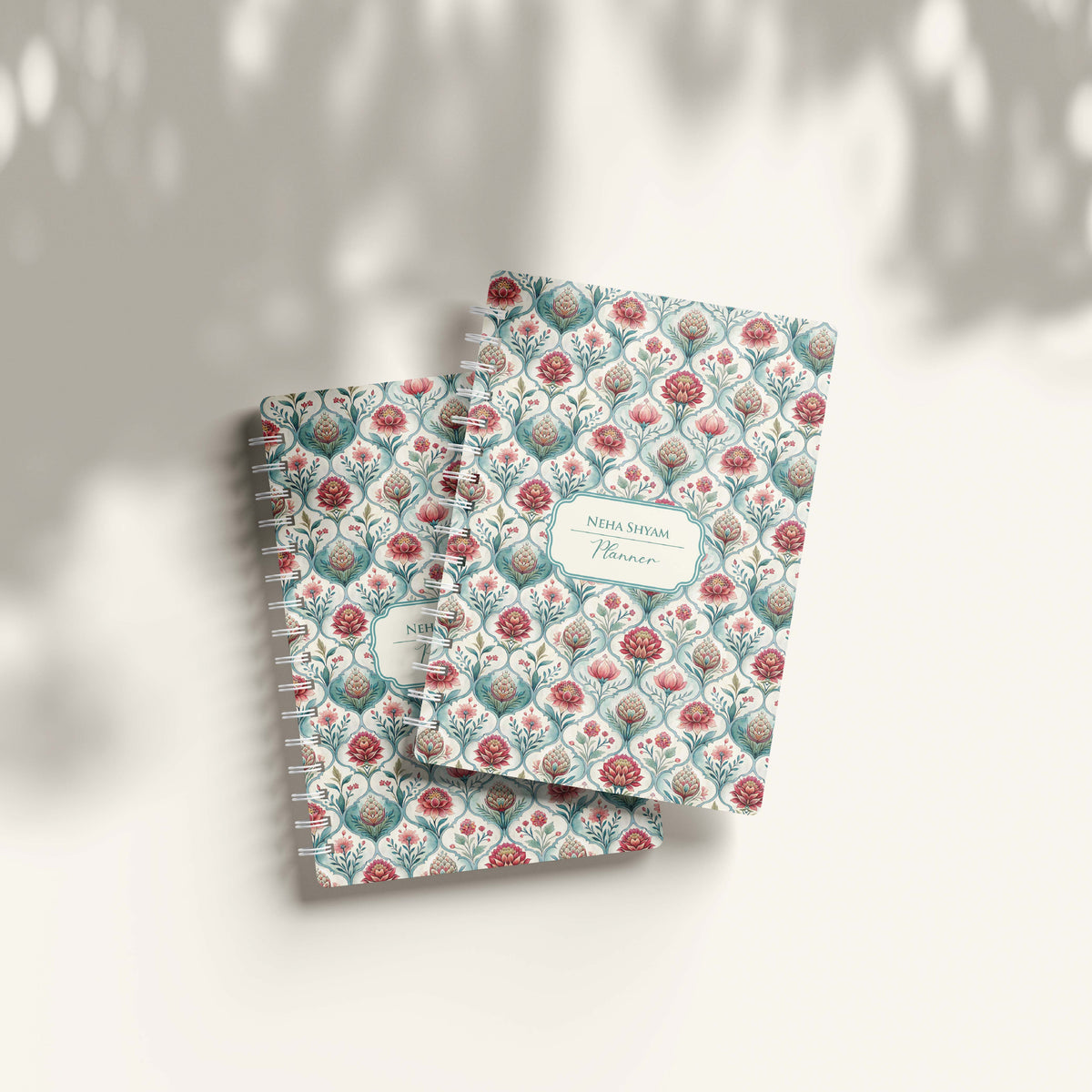 Lotus Spiral 2026 Pocket Planner - A6 Size Soft Case Weekly Planner with 100gsm paper - Ethinic Design