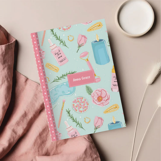 'Makeup Artist' Personalized A5 Diary – Cute Skincare & Beauty-Themed Customised Journal