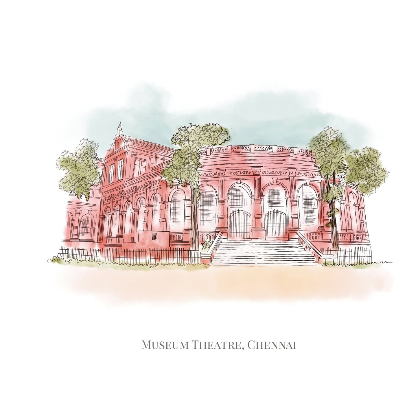 Museum Theatre Square Hard Case Journal - PaperKaite