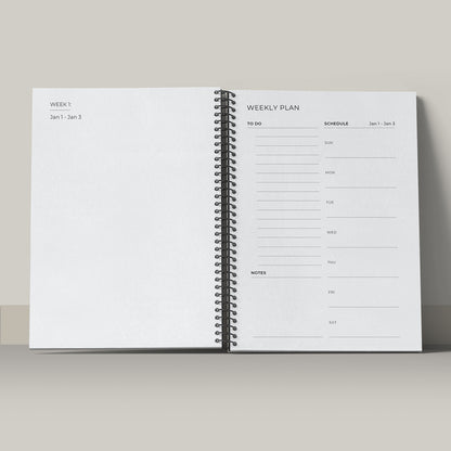 Royal Garden 2026 Planner - A5 Size Case Weekly Planner with 100gsm paper - Ethnic Indian Design (Copy)