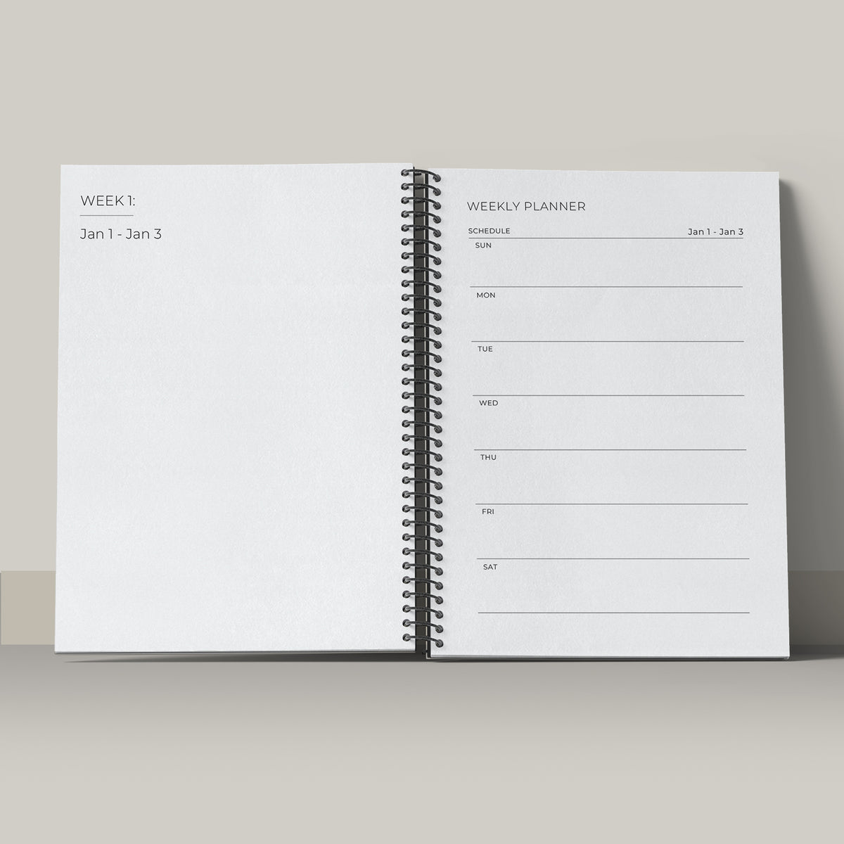 Lotus Spiral 2026 Pocket Planner - A6 Size Soft Case Weekly Planner with 100gsm paper - Ethinic Design