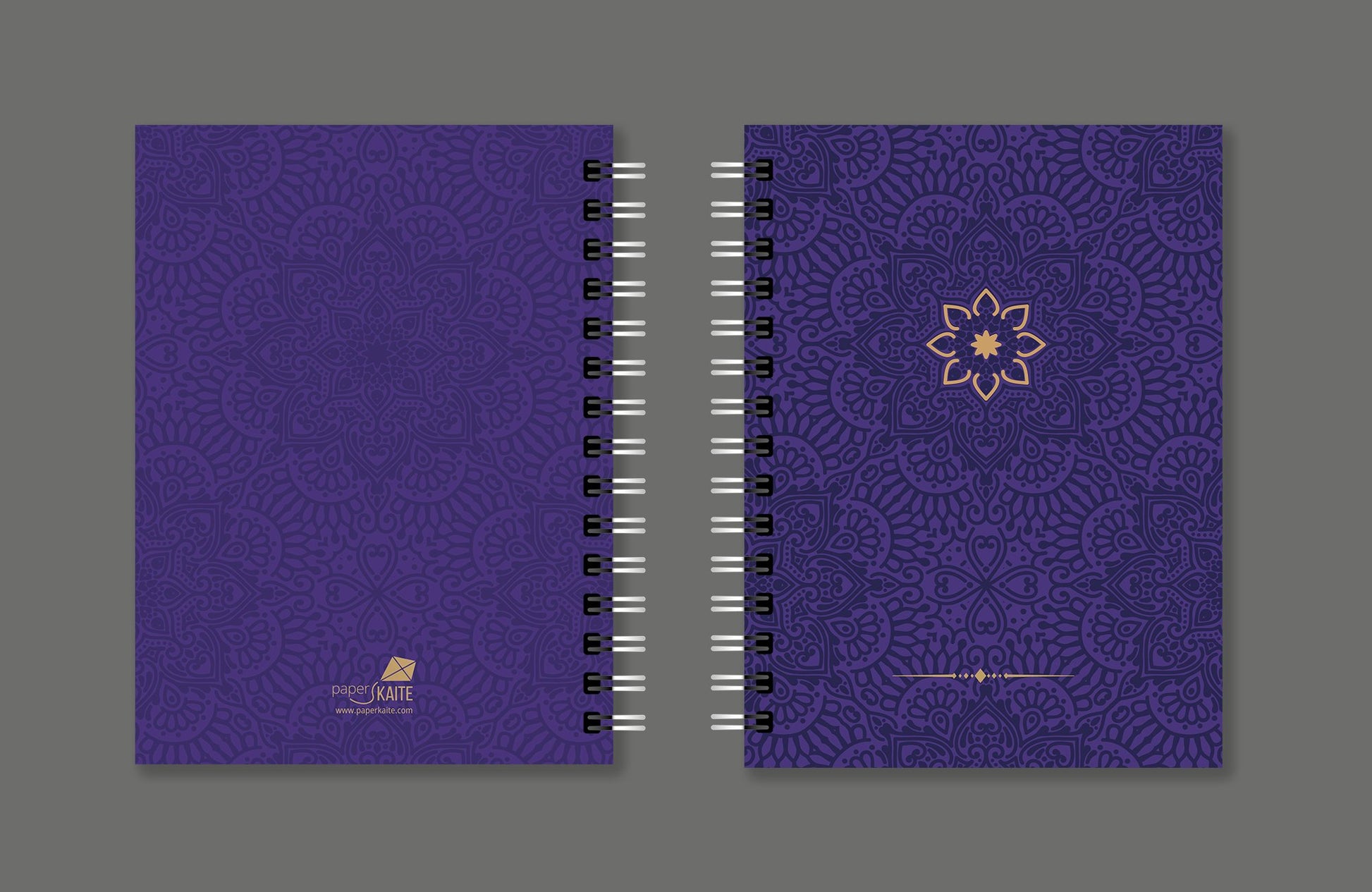 Royal Purple Hardbound Spiral Journal - PaperKaite