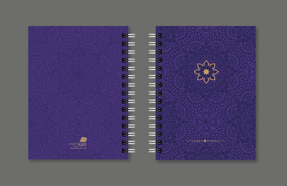 Royal Purple Hardbound Spiral Journal - PaperKaite